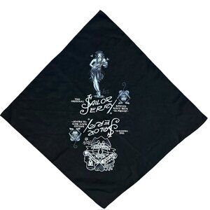Sailor Jerry Spiced Rum Tattoo Bandana Vintage 2004 Bar Promo Collectible